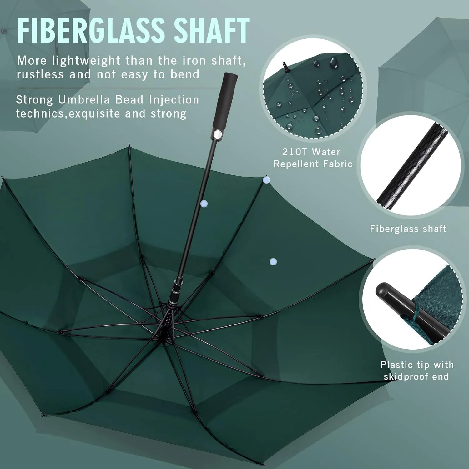 ZOMAKE Large Golf Umbrella for Rain Heavy Duty,Big Golf umbrellas Windproof,51/54/62/68 Inch Extra Large Oversized Umbrella