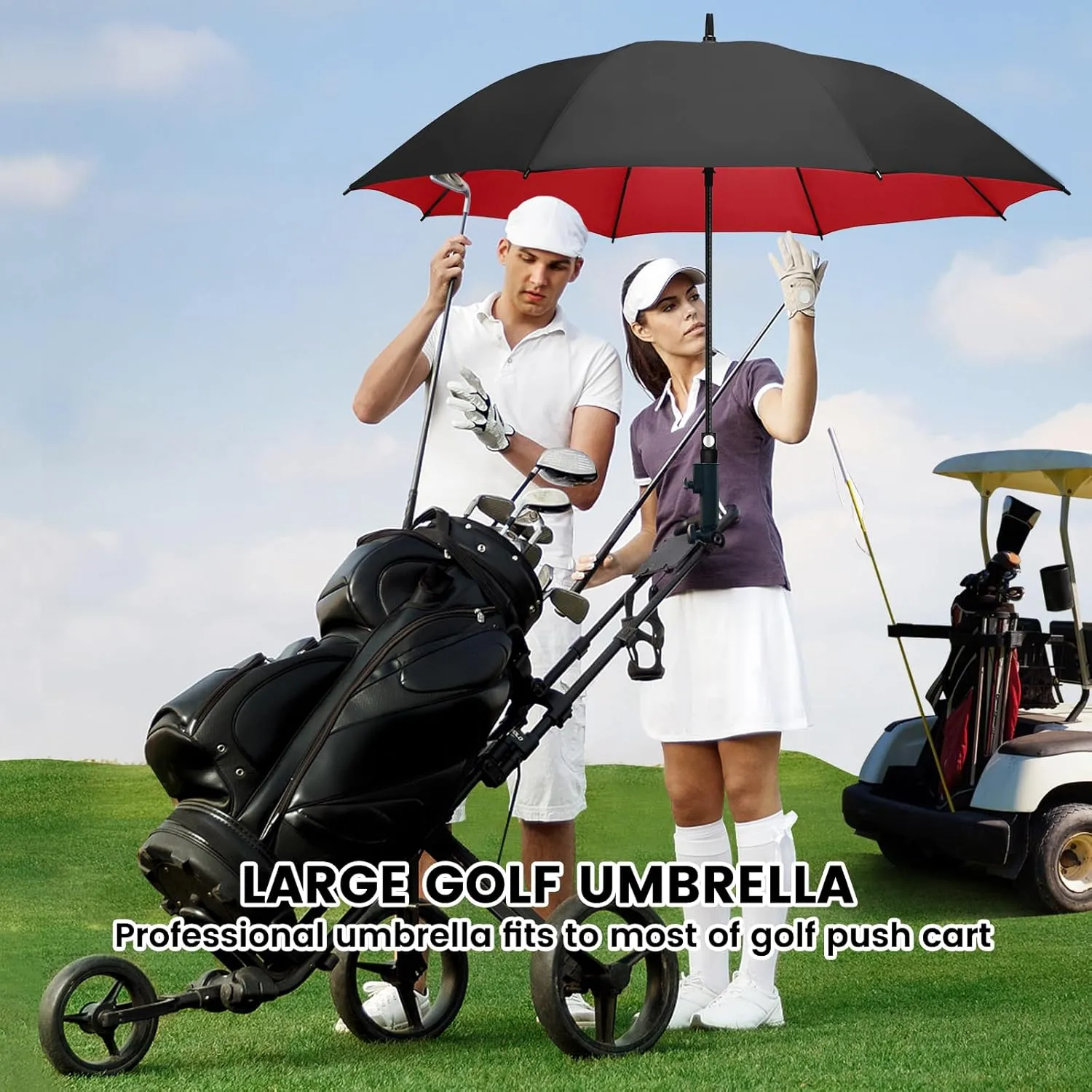 ZOMAKE Large Golf Umbrella for Rain Heavy Duty,Big Golf umbrellas Windproof,51/54/62/68 Inch Extra Large Oversized Umbrella