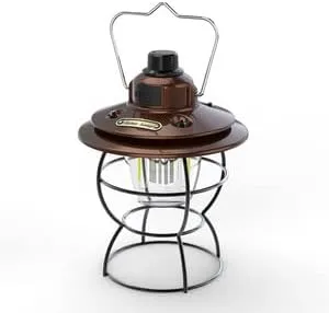 #ZP018 Retro Lantern USB Charging Strip Output Hand lamp Tent Camping lamp Waterproof Outdoor Lighting searchlight (tan)